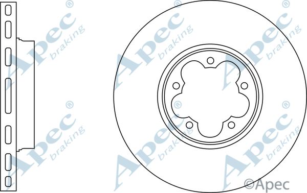 APEC BRAKING stabdžių diskas DSK3140